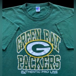 Vintage 1995 Green Bay Packers USA Russell Tee XL VTG 90s NFL Football